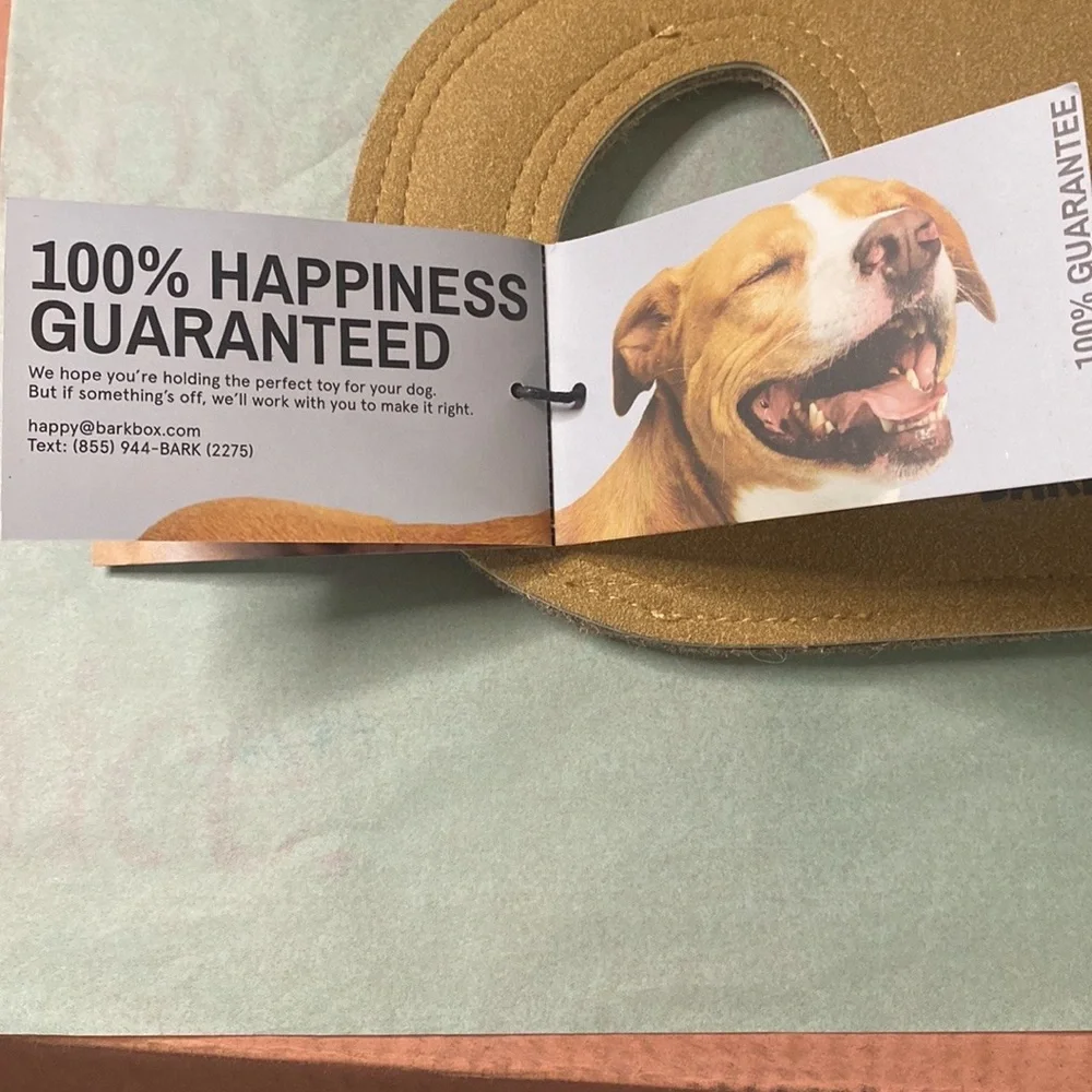 NEW Bark Box - Rough & Rugged TugToy for L Dogs 50lb plus. Faux Leather